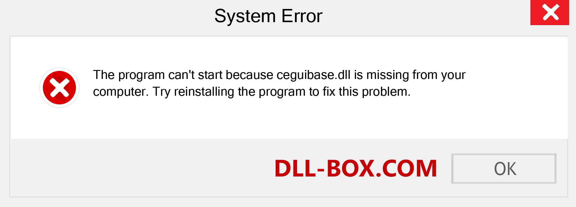  ceguibase.dll file is missing?. Download for Windows 7, 8, 10 - Fix  ceguibase dll Missing Error on Windows, photos, images
